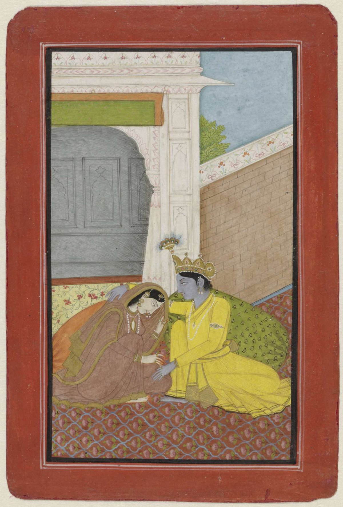 Krishna en Radha, anonymous, 1810