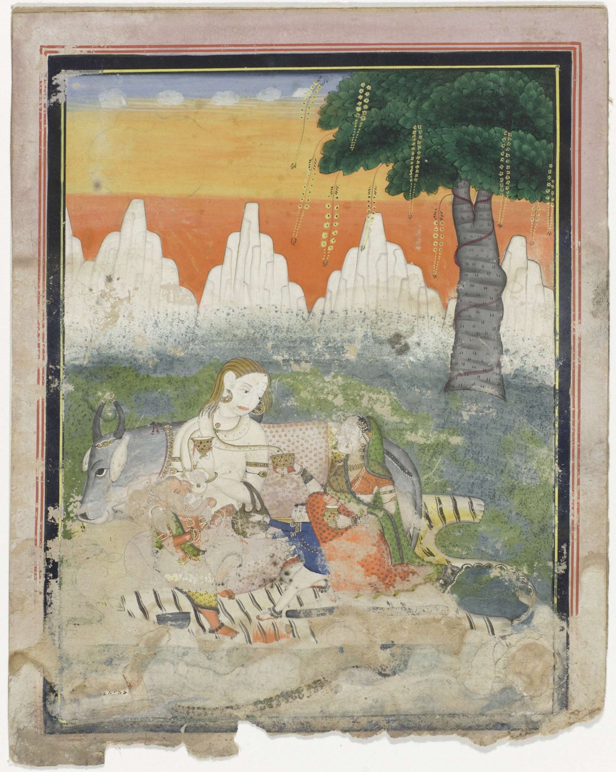 Shiva and Parvati, anonymous, 1810