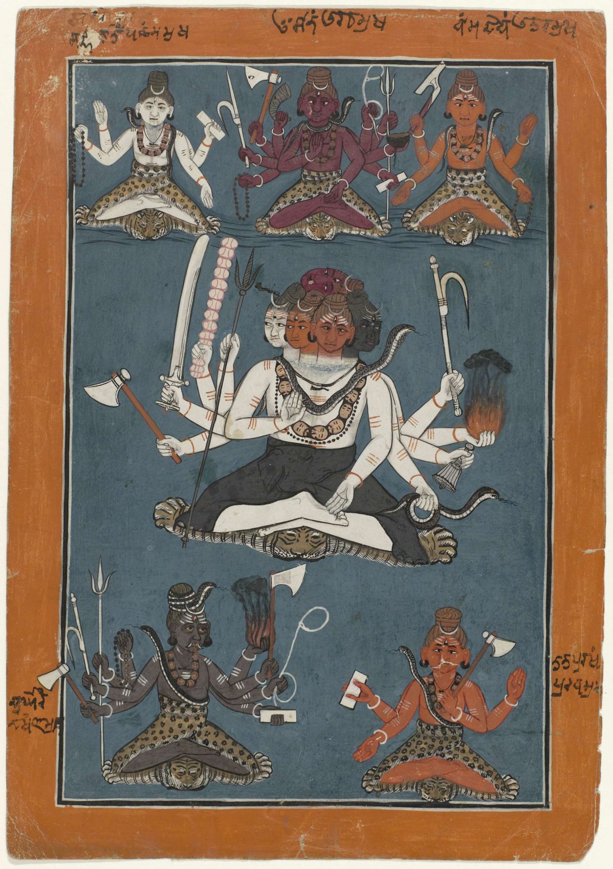Shiva Pancha-vaktra, anonymous, 1730