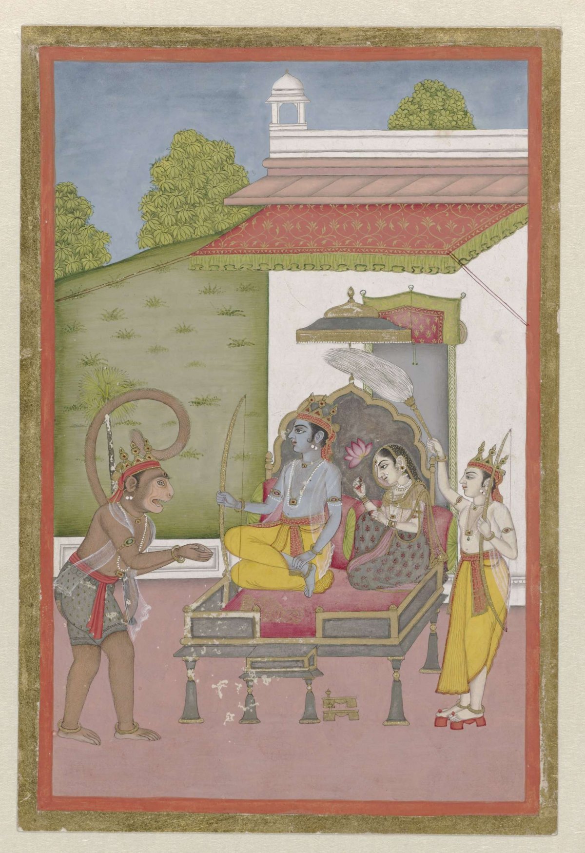 Rama and Sita Enthroned, anonymous, 1790 - 1810