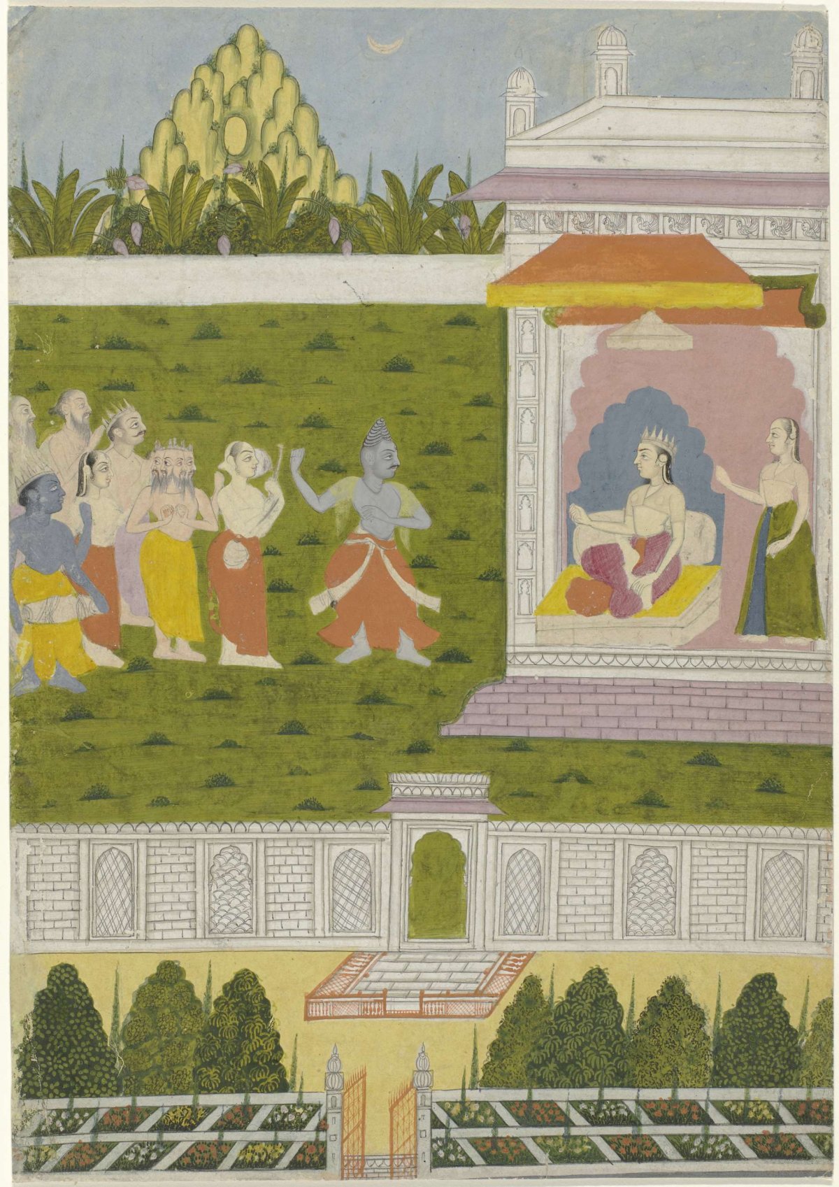 Deva with gods, anonymous, 1760