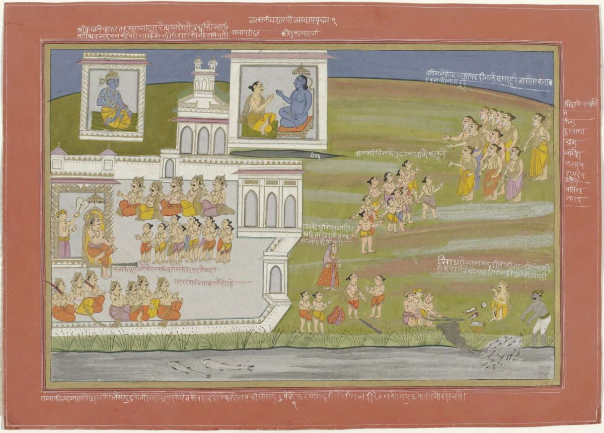 Sages Cursing the Yadava People, anonymous, c. 1800