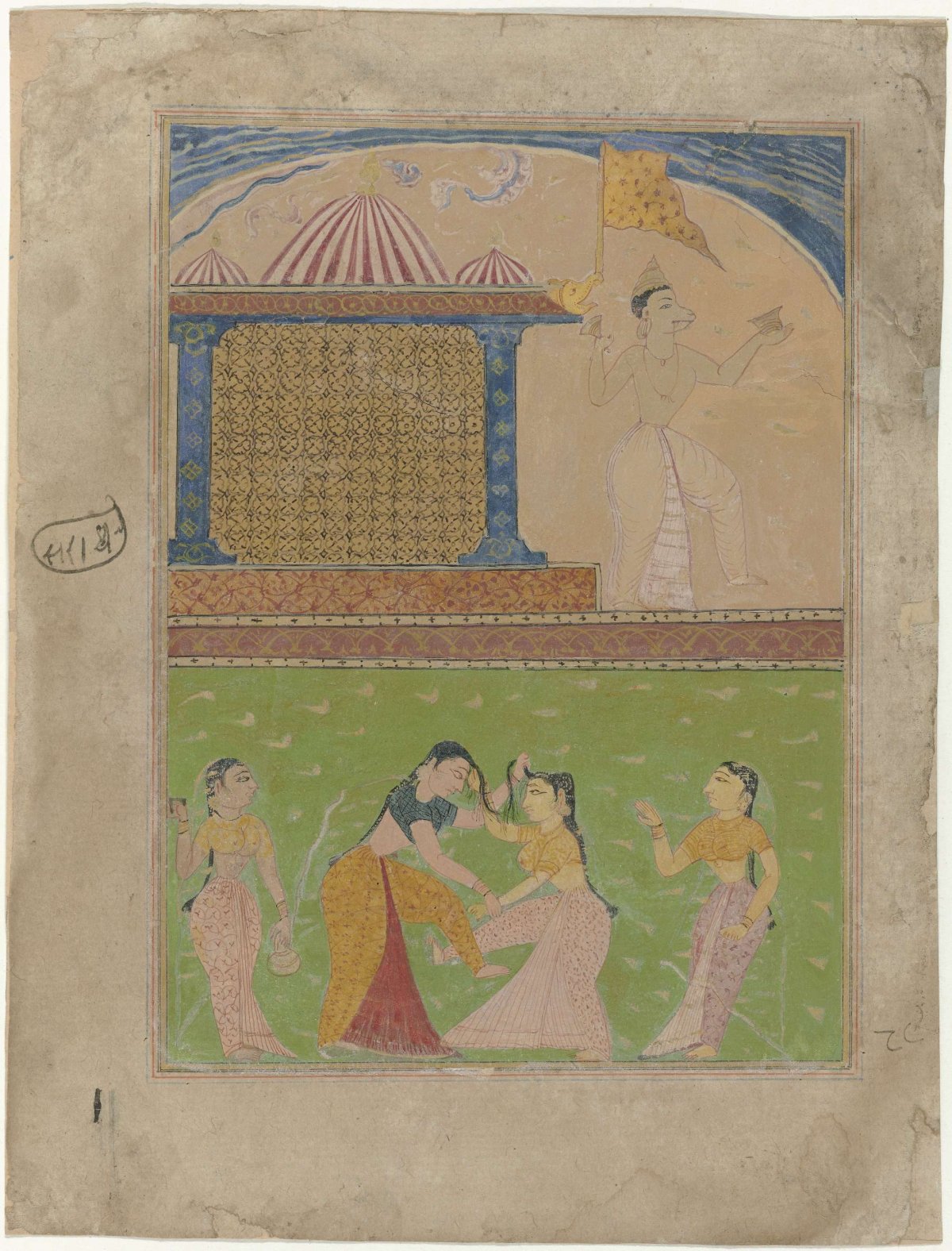Fight between Maina and Chanda, anonymous, 1640 - 1660