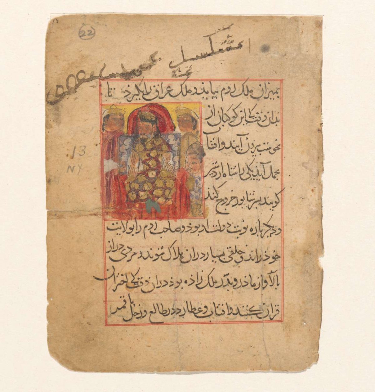 King on a throne, anonymous, 1395 - 1405