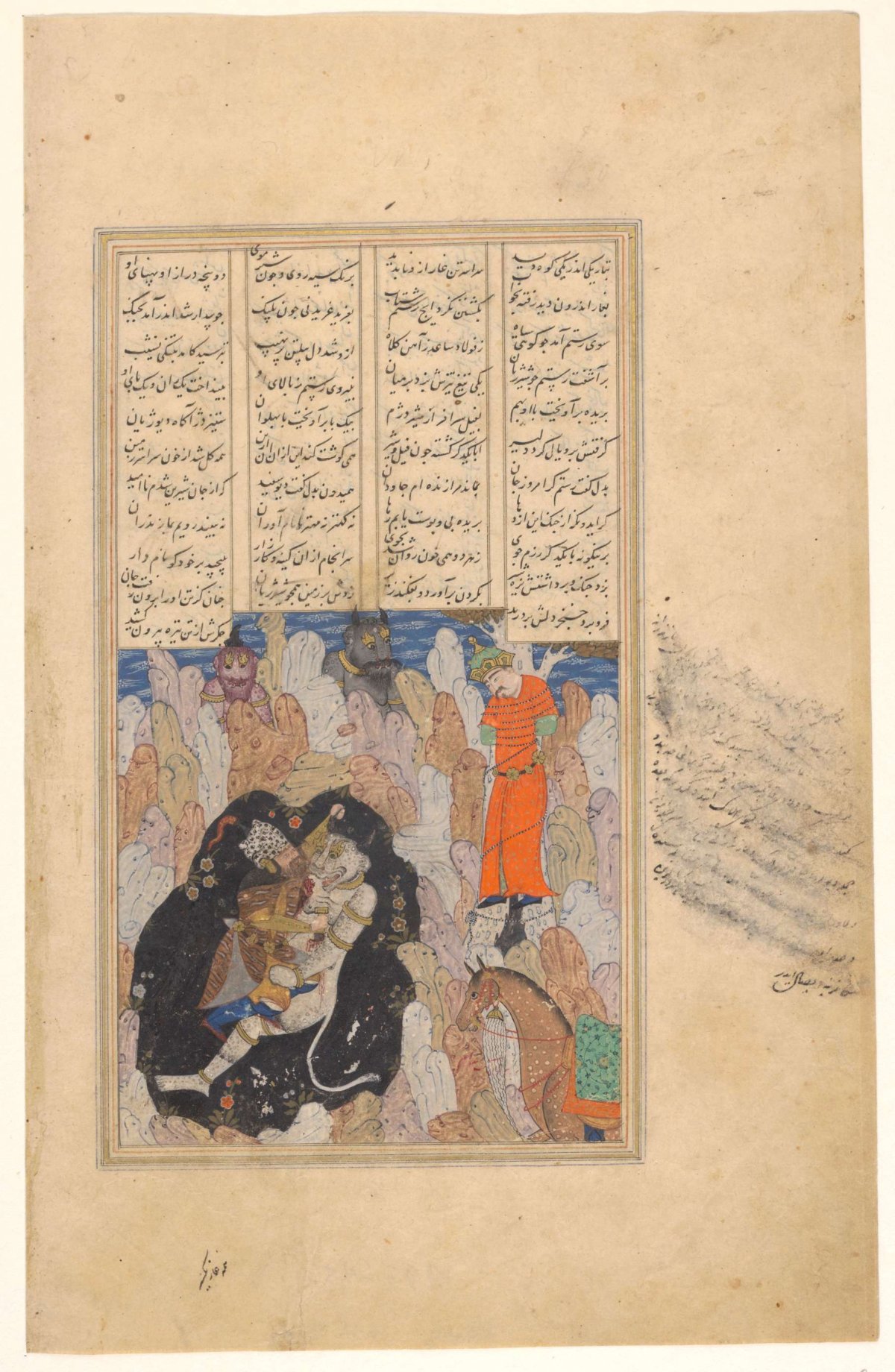 Rustan and demon, anonymous, 1500 - 1600