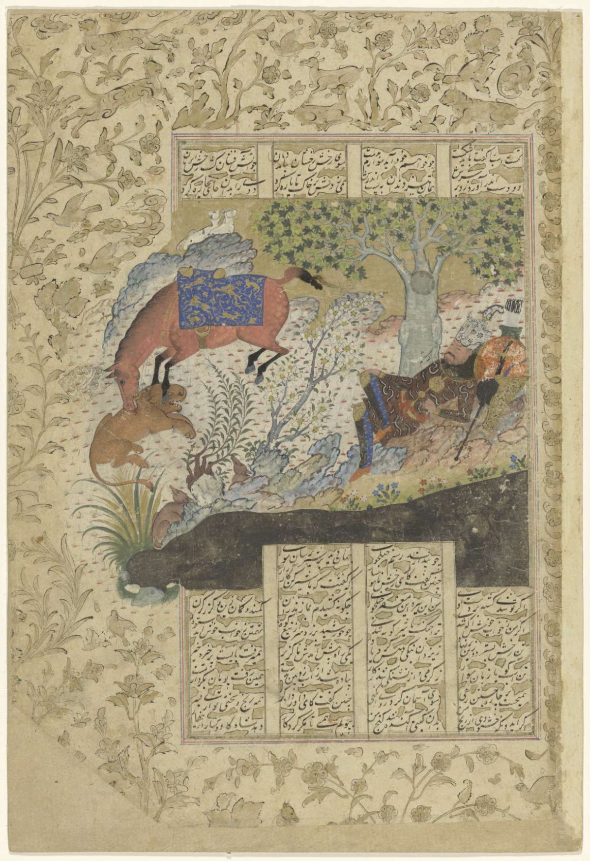 Resting frost under a tree, anonymous, 1537
