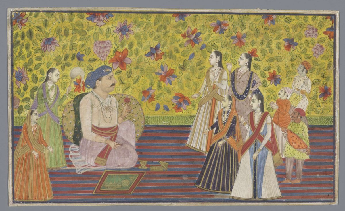 Freeze with a group of people, anonymous, c. 1800