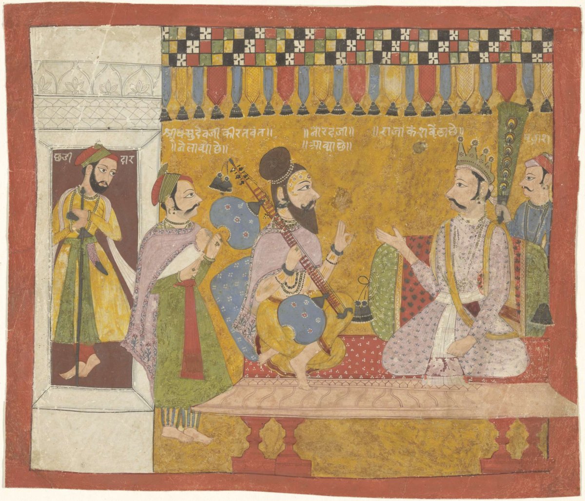 Vasudeva brengt Kritivula naar koning Kamsa, anonymous, c. 1750