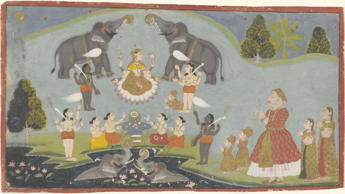 Worship of the goddess Devi, anonymous, c. 1720