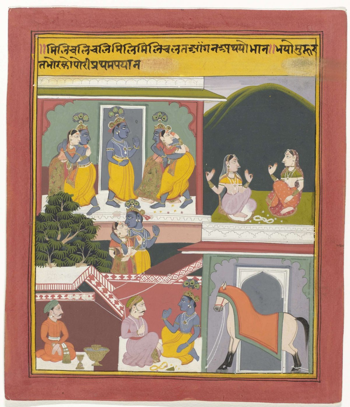 Krishna en Radha, anonymous, c. 1720