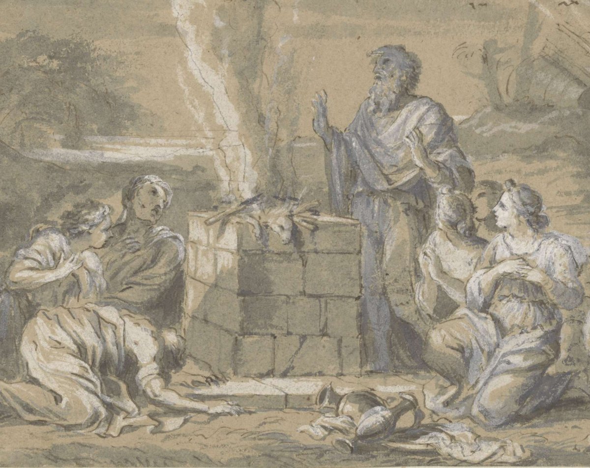 Noah's sacrifice, anonymous, 1700 - 1799
