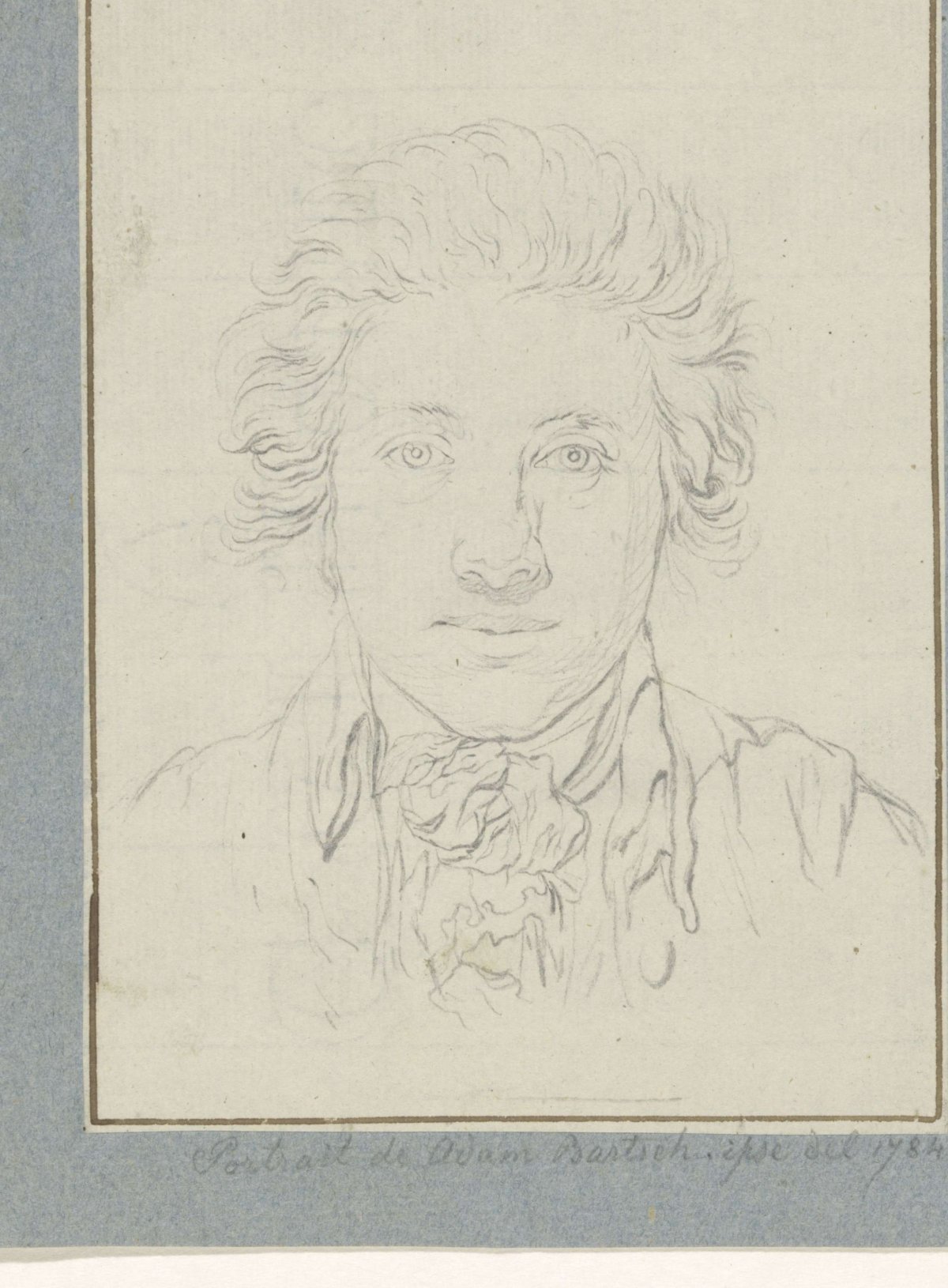 Zelfportret, Adam von Bartsch, 1784