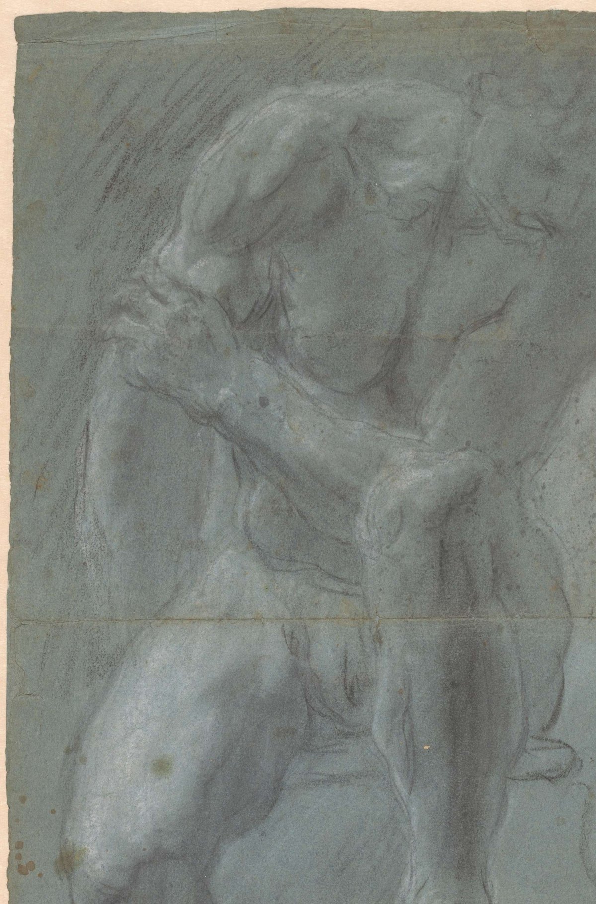 Seated male nude, anonymous, 1600 - 1699