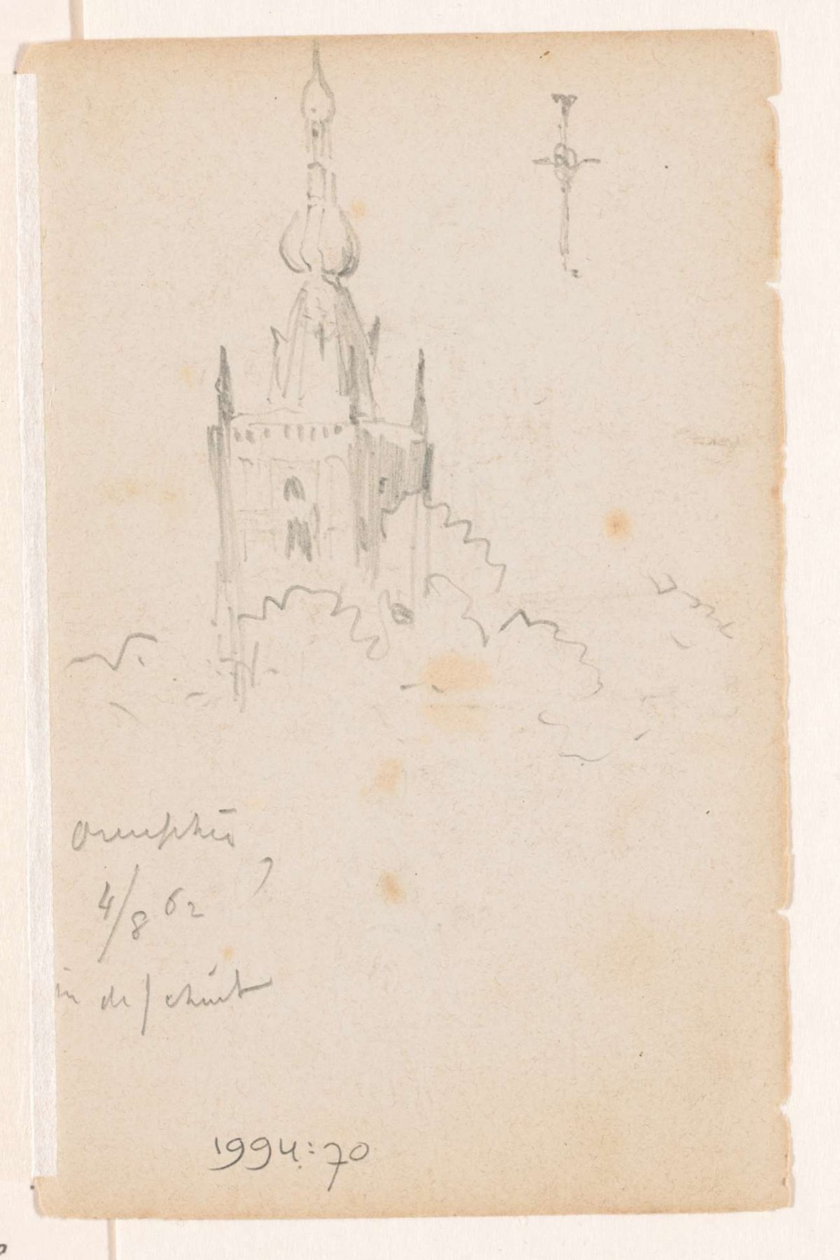 Tower of Overschie, Johannes Tavenraat, 1862