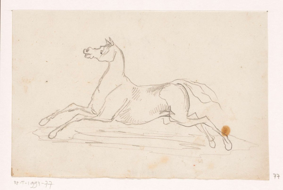 Dravend paard, Johannes Tavenraat, 1819 - 1881