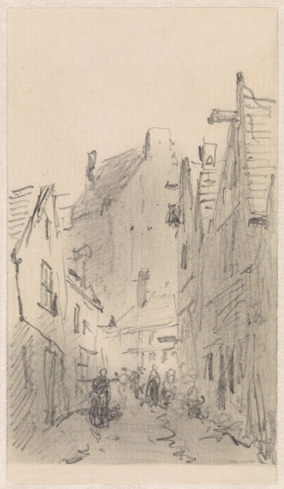 Cityscape, Adrianus Eversen, 1828 - 1897