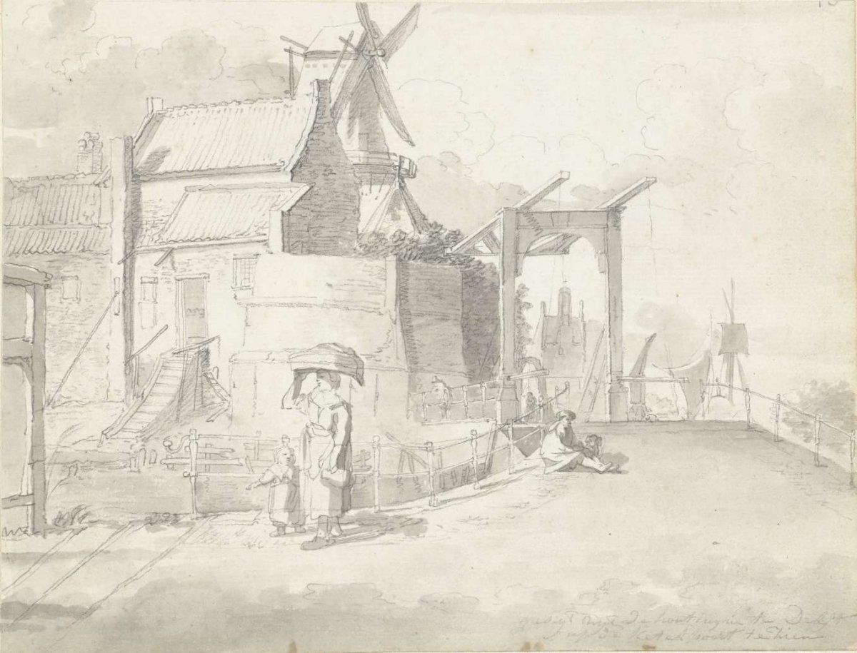 View of the Ketelpoort in Delft, Johannes Huibert Prins, 1780 - 1782
