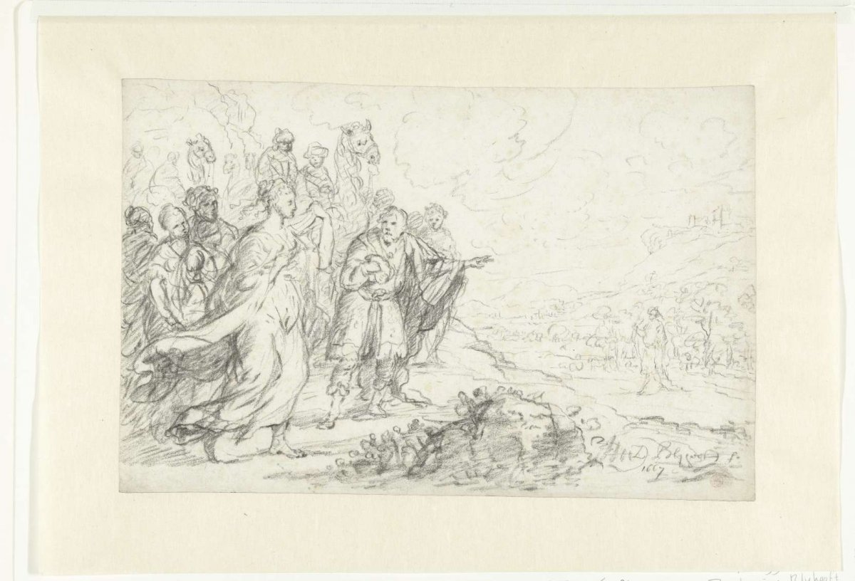 Queen of Sheba by Solomon (?), Zacharias Blijhooft, 1667