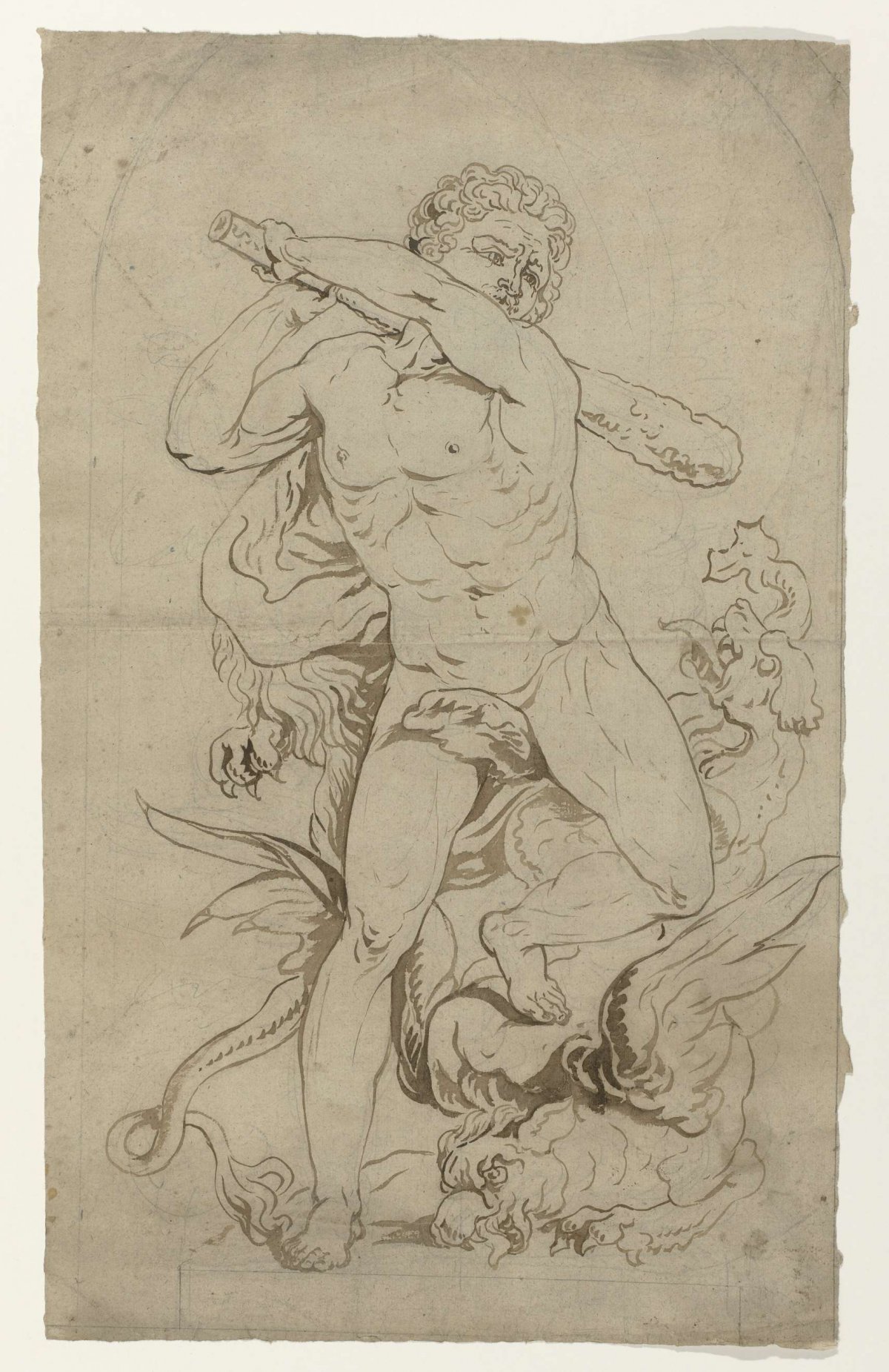 Hercules en de Hydra, Abraham van Strij (I), 1763 - 1826