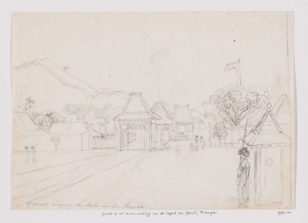 Residence of the regent of Garut, Priangan, West Java, Adrianus Johannes Bik, c. 1816 - c. 1846