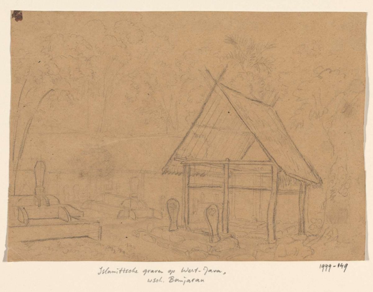 Islamitische graven in West-Java, Banjaran (?), Jannes Theodorus Bik, c. 1816 - c. 1846