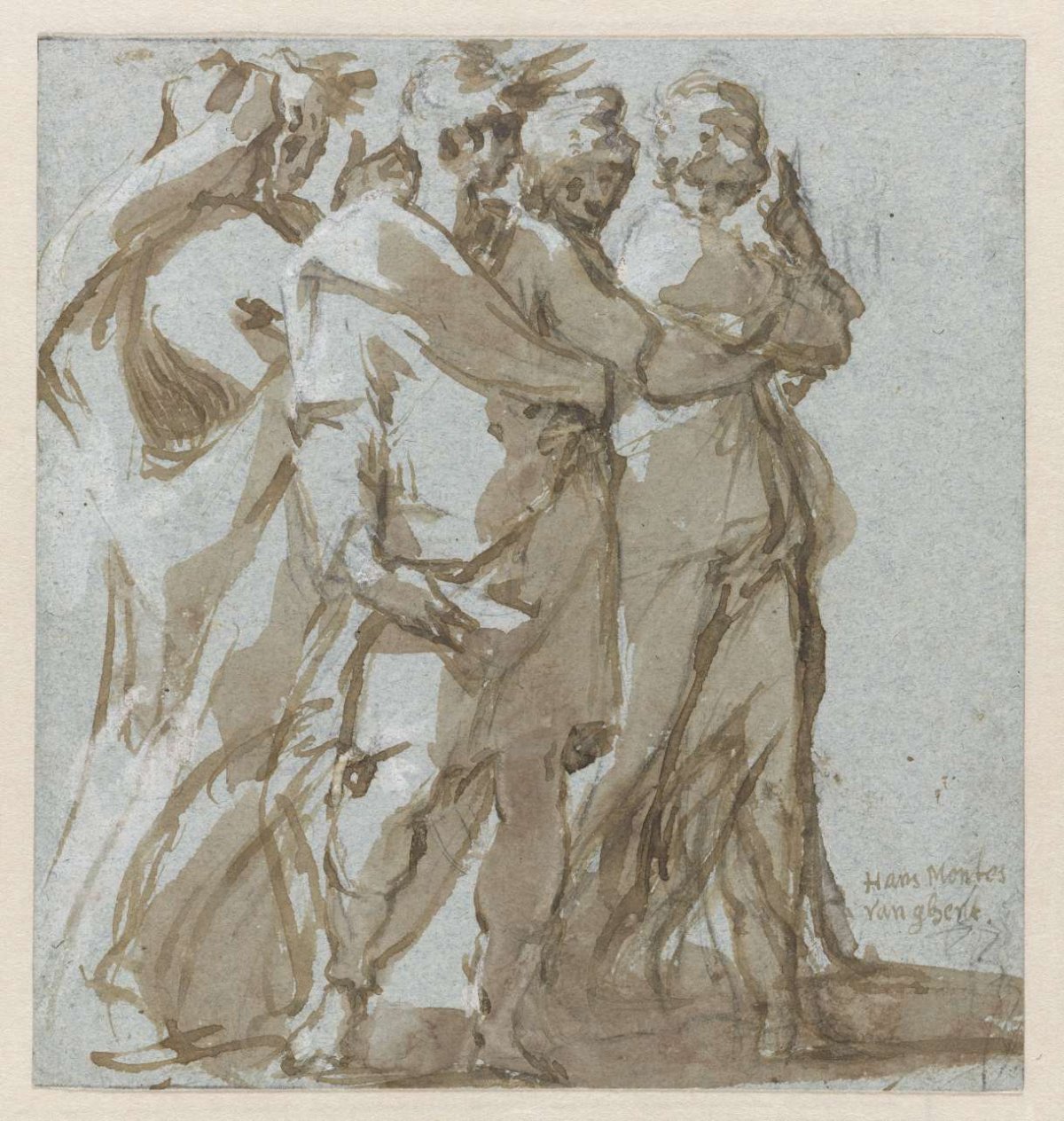 Five Standing Figures, Hans Mont, c. 1550 - c. 1600