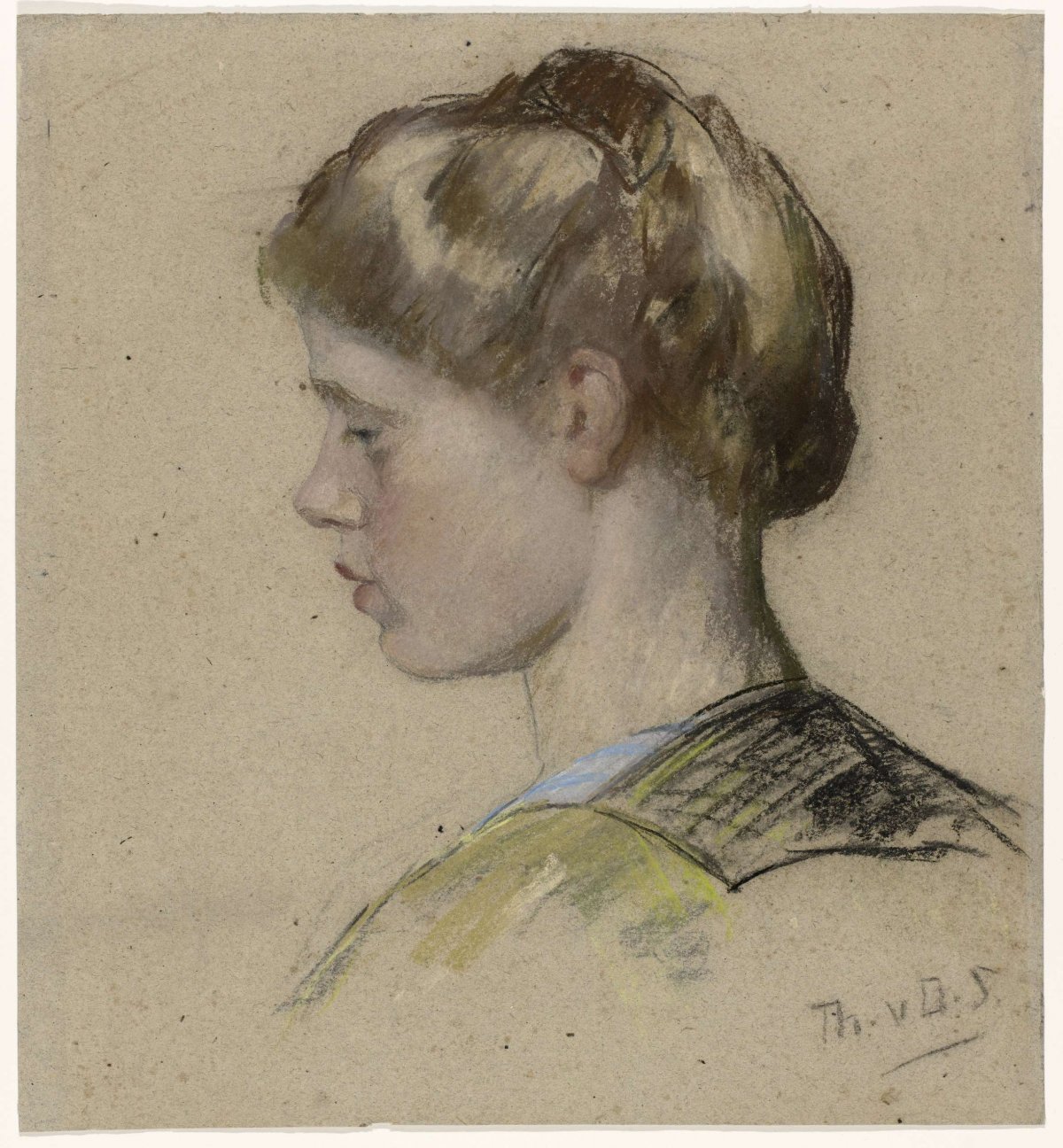 Portrait of a young woman, Thérèse Schwartze, 1912