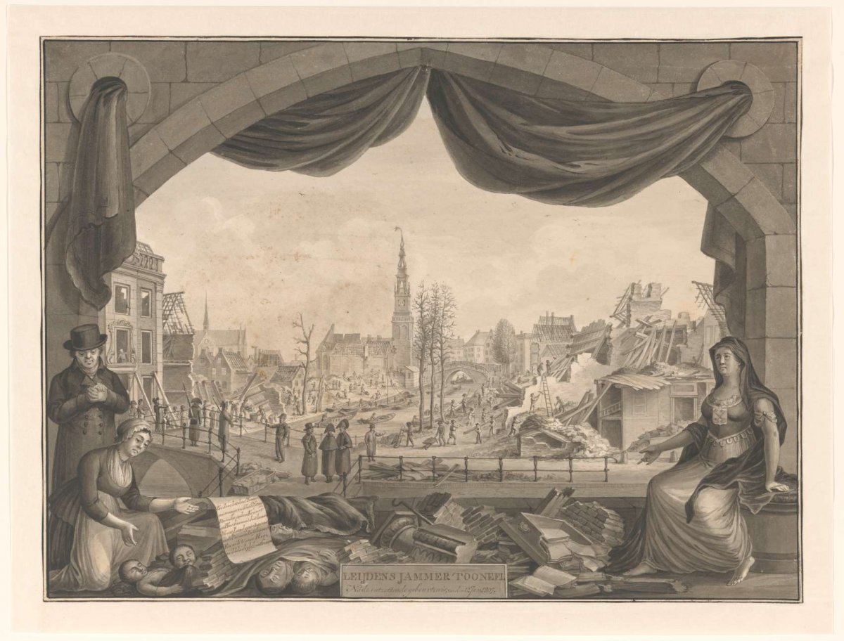 Leidens Jammer Toneel, Christiaan van Waardt, 1807