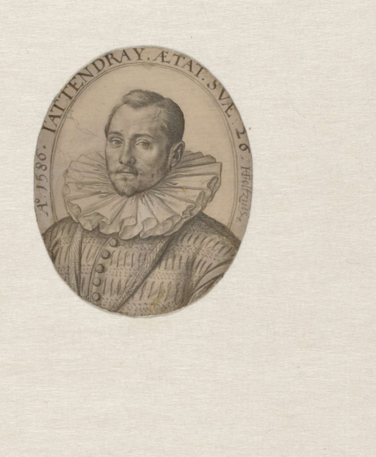 Portrait of a 26-Year-Old Man, Hendrick Goltzius, 1586