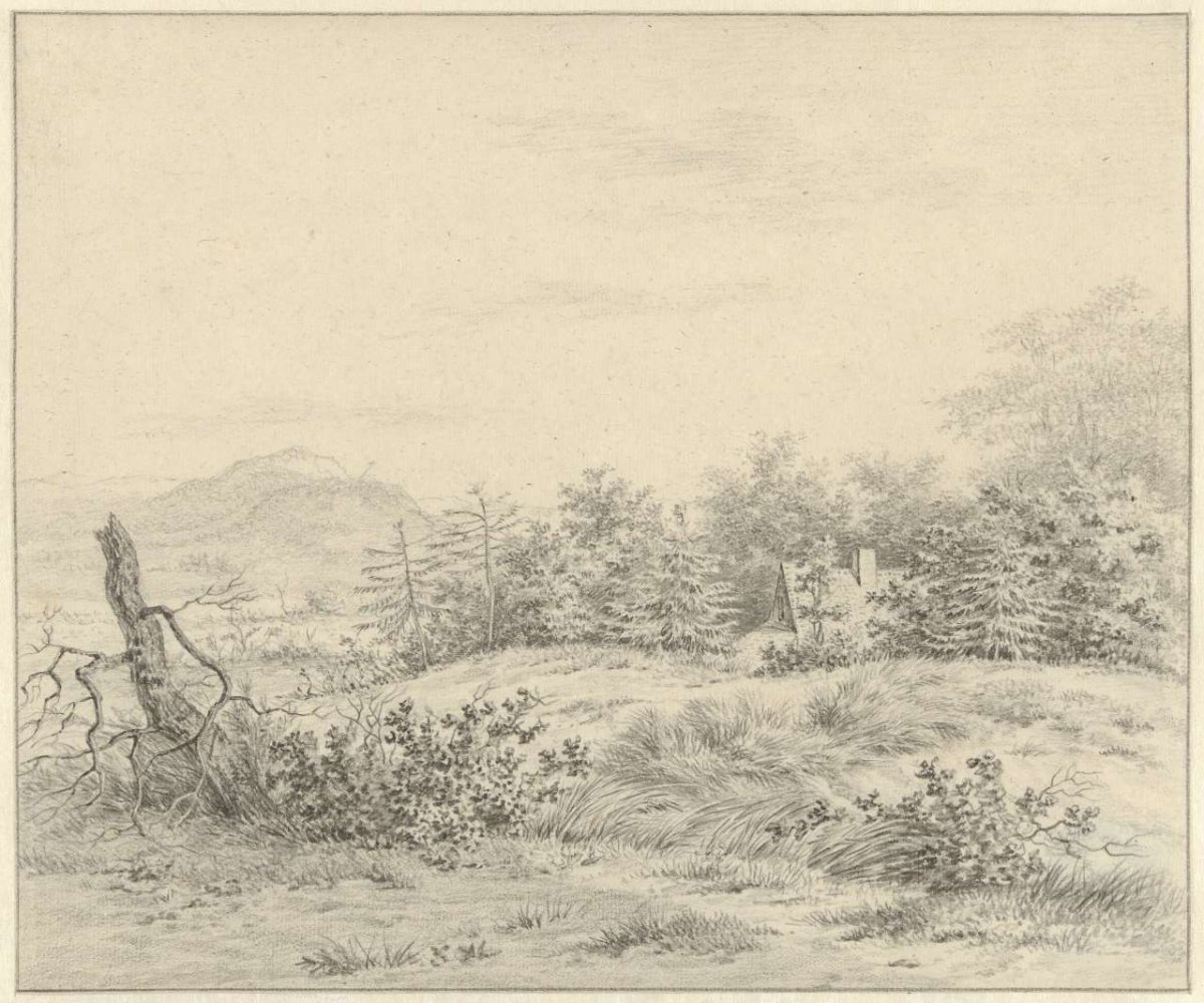 Dune landscape near Bloemendaal, Johan Christiaan Willem Safft, 1788 - 1849