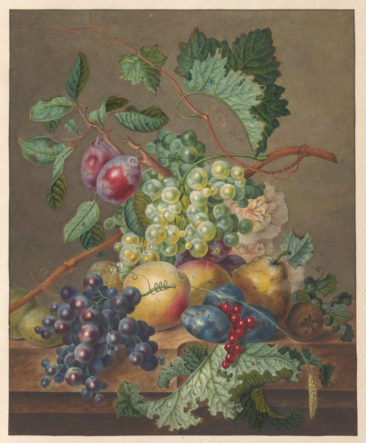 Still life with fruits, Jan de Bruyn, 1700 - 1800