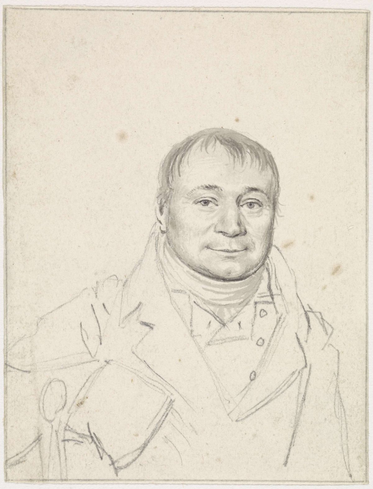 Portrait of Chrétien Dubois, Hendrik Willem Caspari, c. 1790 - c. 1829