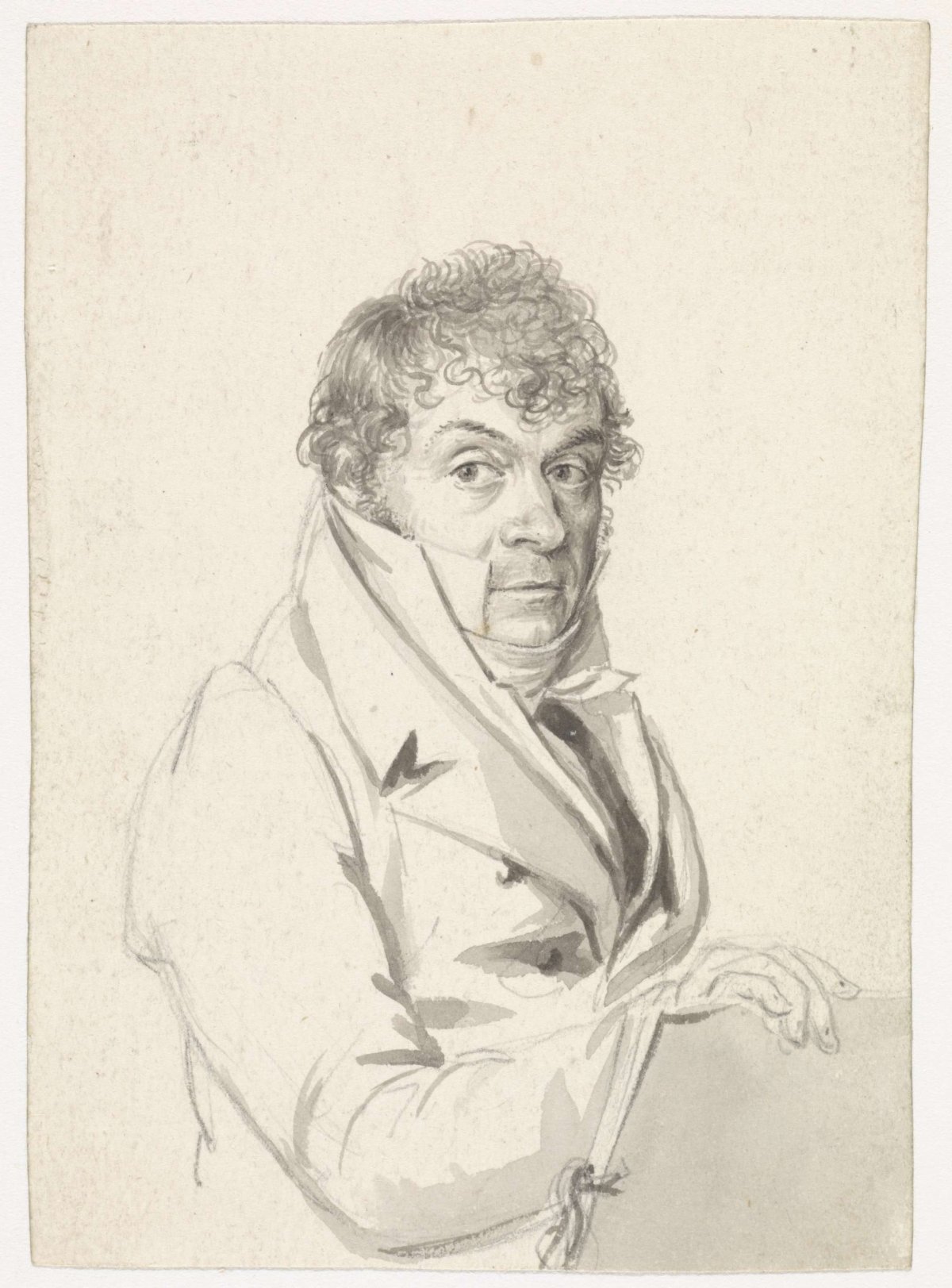 Portrait of André Burnier, Hendrik Willem Caspari, 1780 - 1829