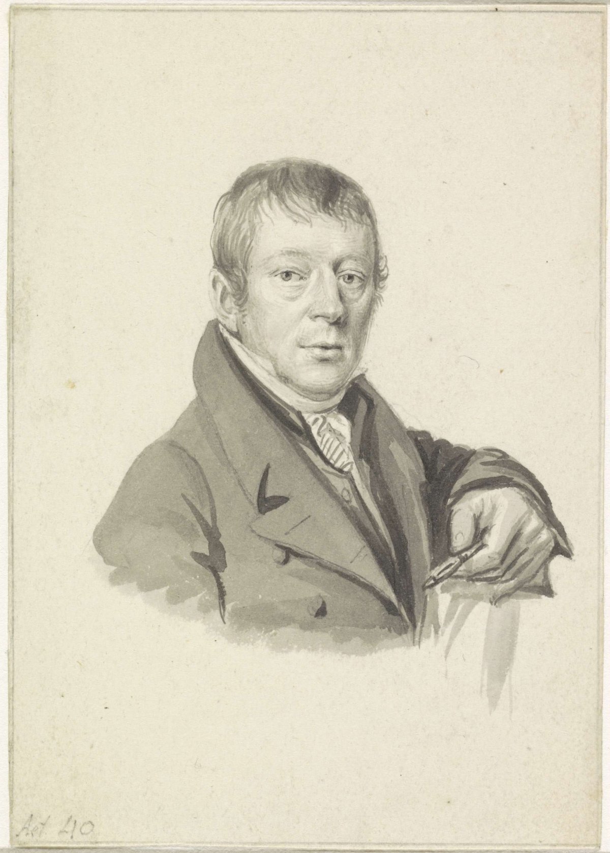 Portrait of Gerrit Lamberts, Hendrik Willem Caspari, 1780 - 1829