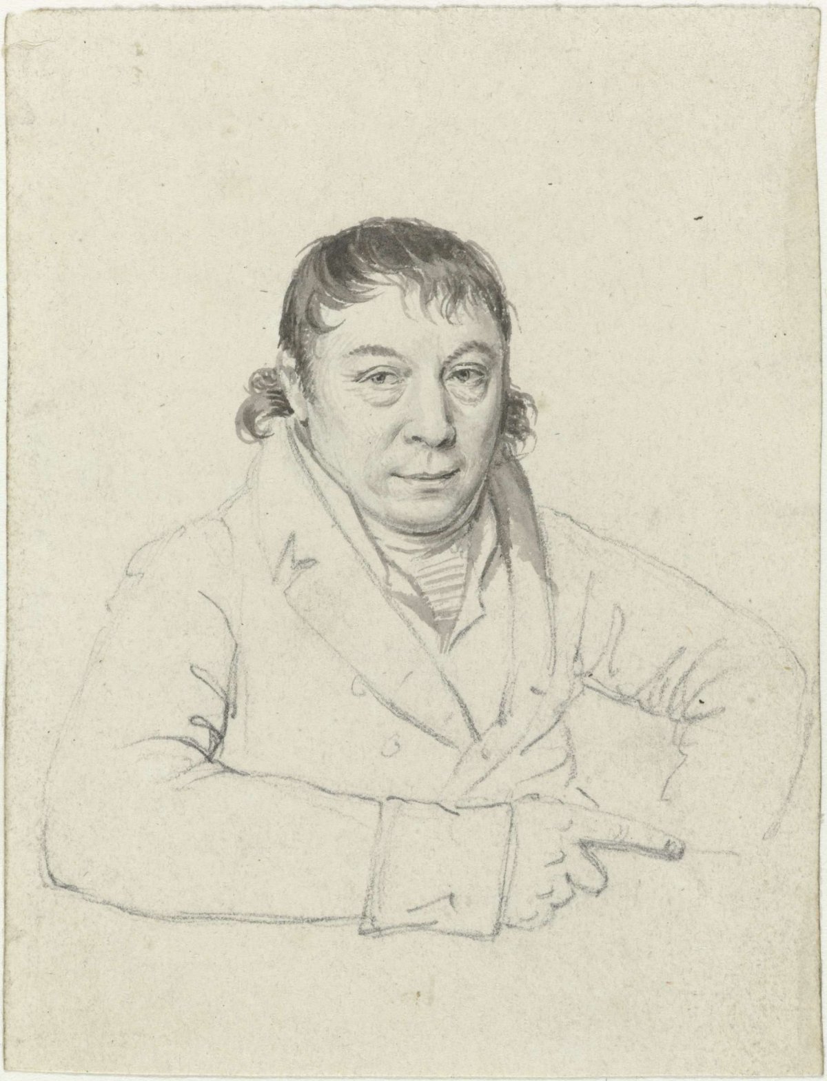 Portrait of Daniel Veelwaard (I), Hendrik Willem Caspari, 1780 - 1829