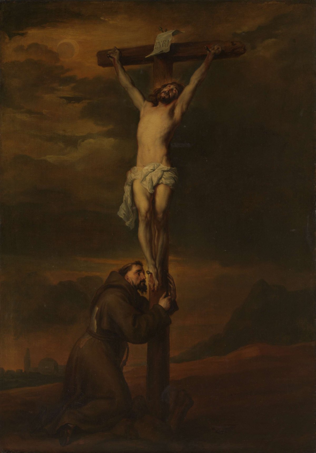 St Francis Lamenting at the Foot of the Cross, Anthony van Dyck, c. 1650 - c. 1670