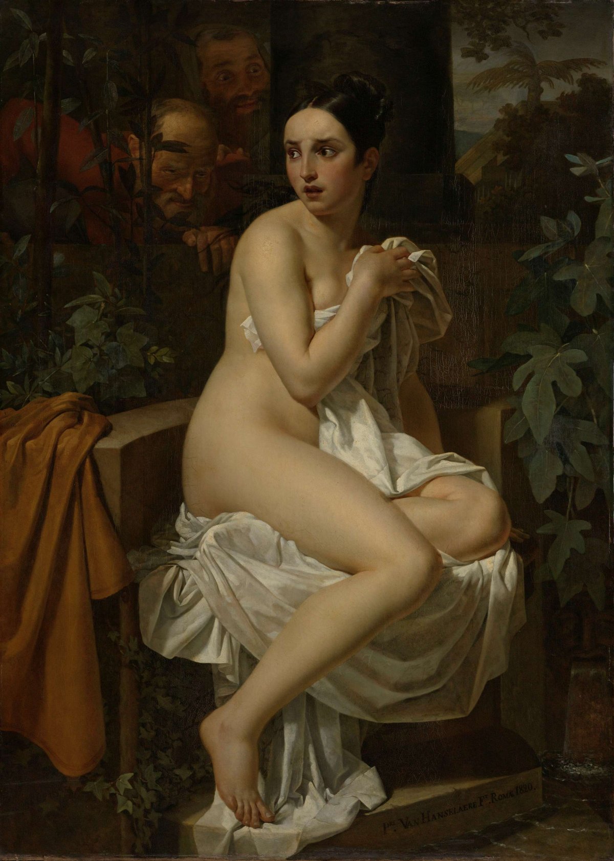 Susanna and the Elders, Pierre Van Hanselaere, 1820