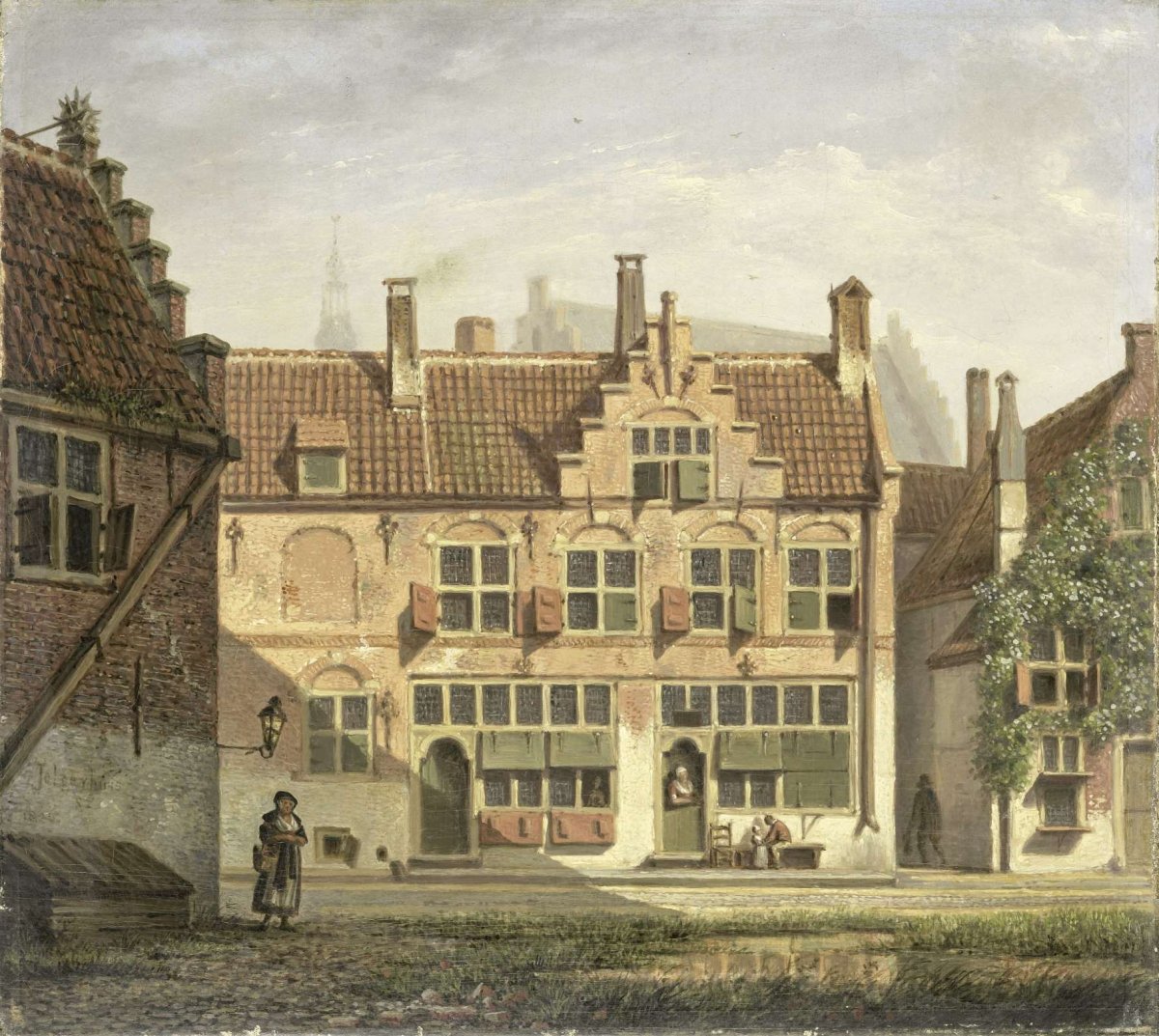 A Street in Amersfoort, Johannes Jelgerhuis, 1826