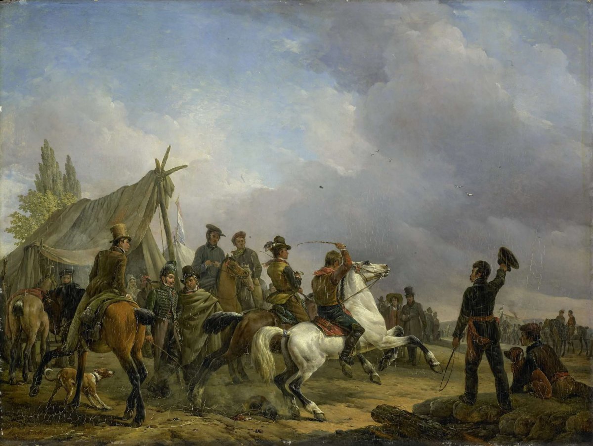 The Horse Race, Joseph Moerenhout, 1829