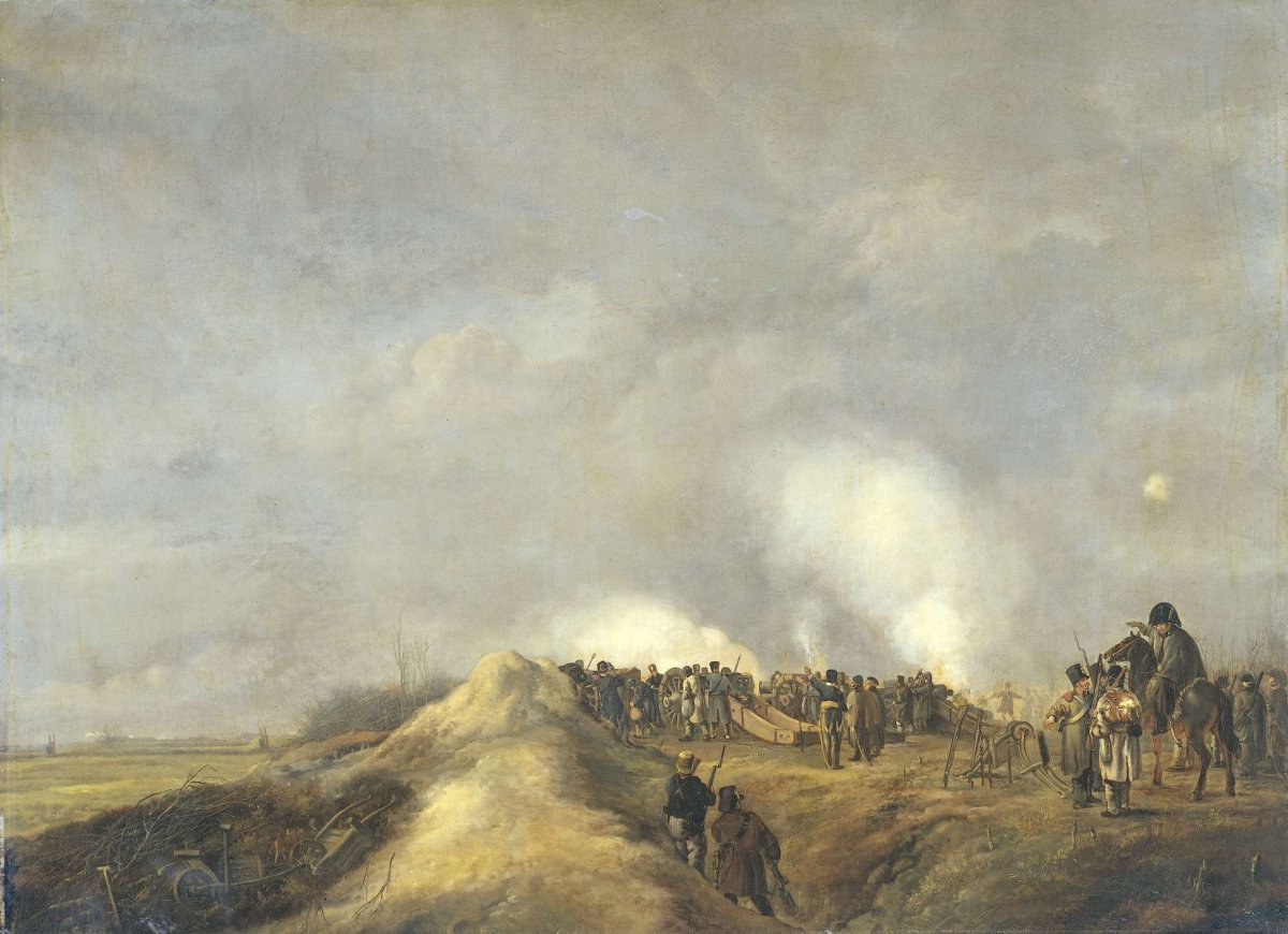 The Bombardment of Naarden, April 1814, Pieter Gerardus van Os, 1814