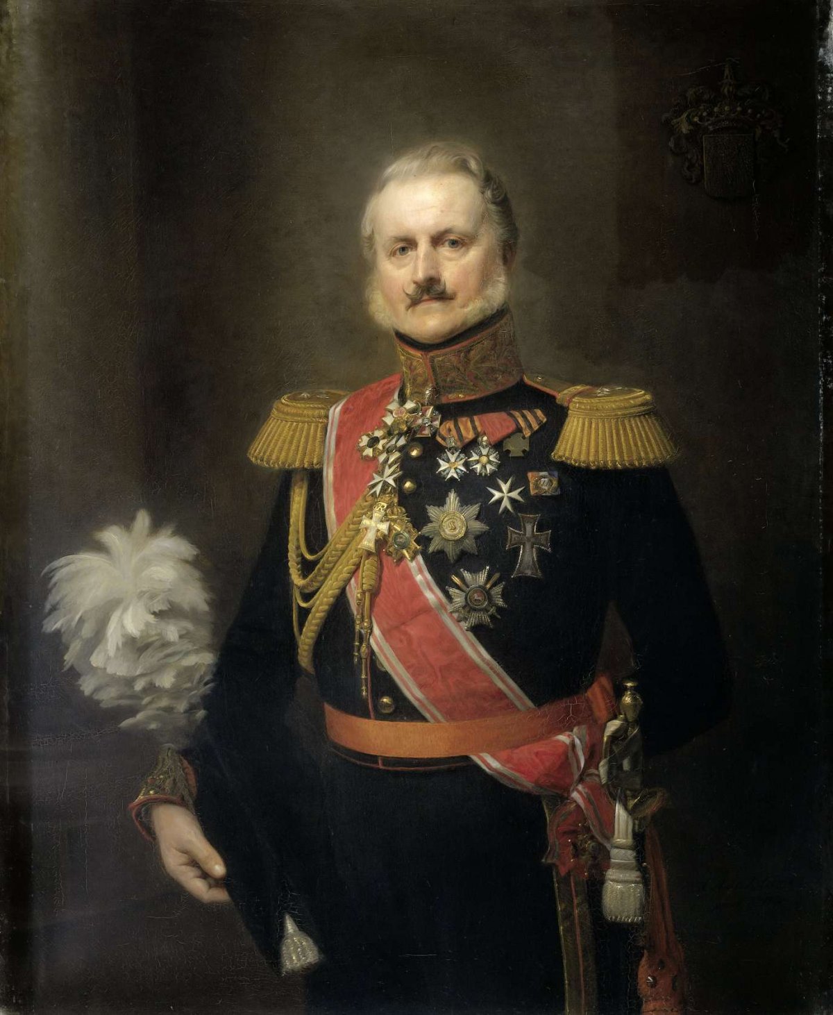 Antonie Frederick Jan Floris Jacob Baron van Omphal (1788-1863), Lieutenant General, Herman Antonie de Bloeme, 1854