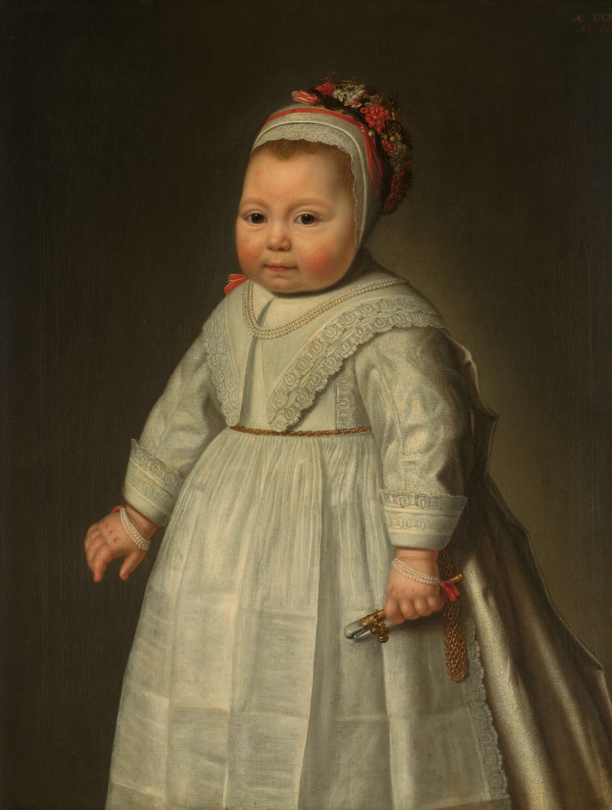 Portrait of Jacoba Bontemantel (1643-?), anonymous, 1644
