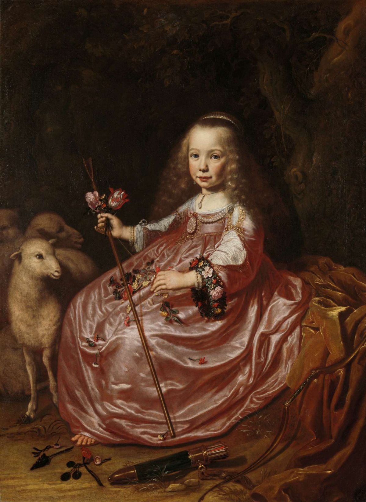 Portrait of Clara Alewijn, Dirck van Santvoort, c. 1644