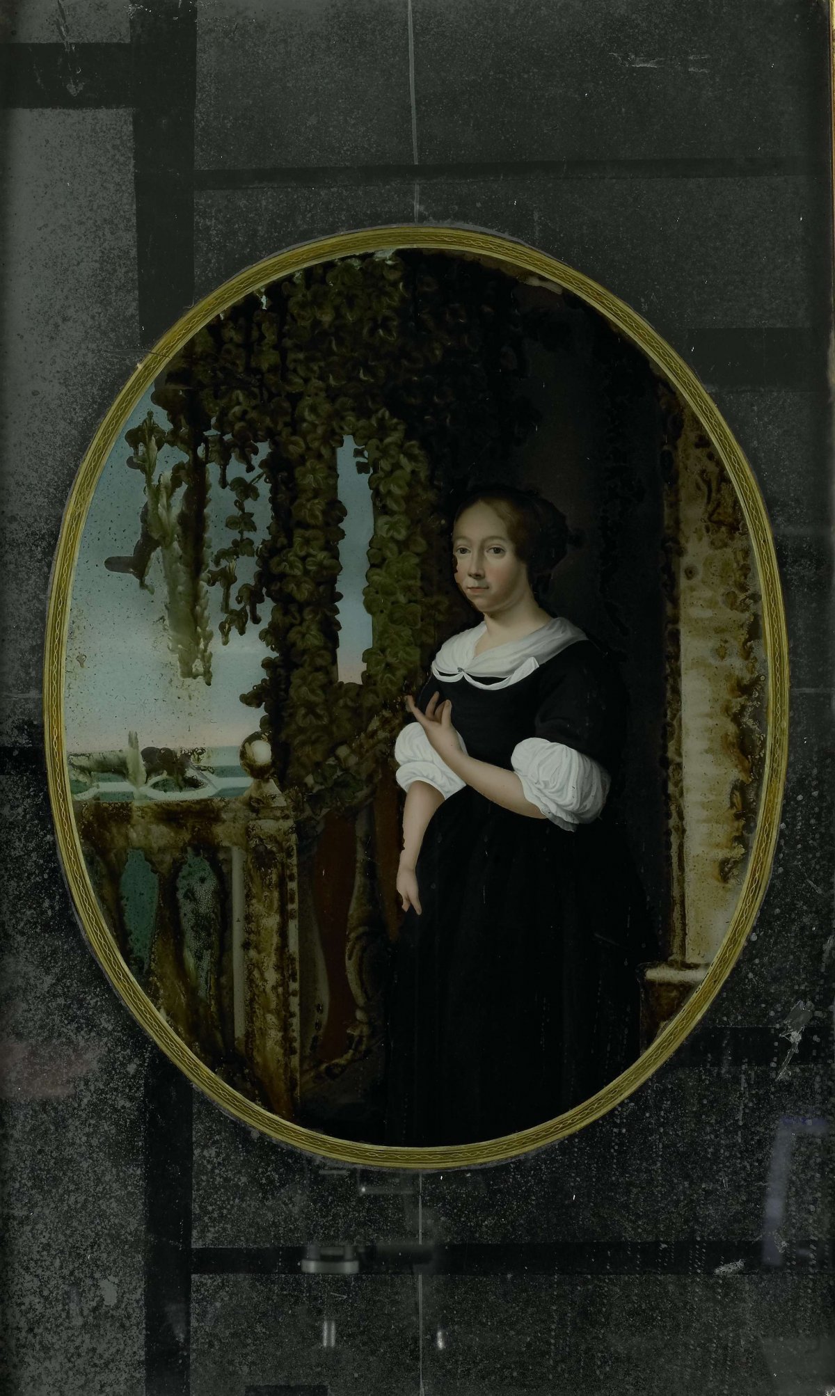 Portrait of a Woman in 17th-century Clothing, anonymous, 1750 - 1799