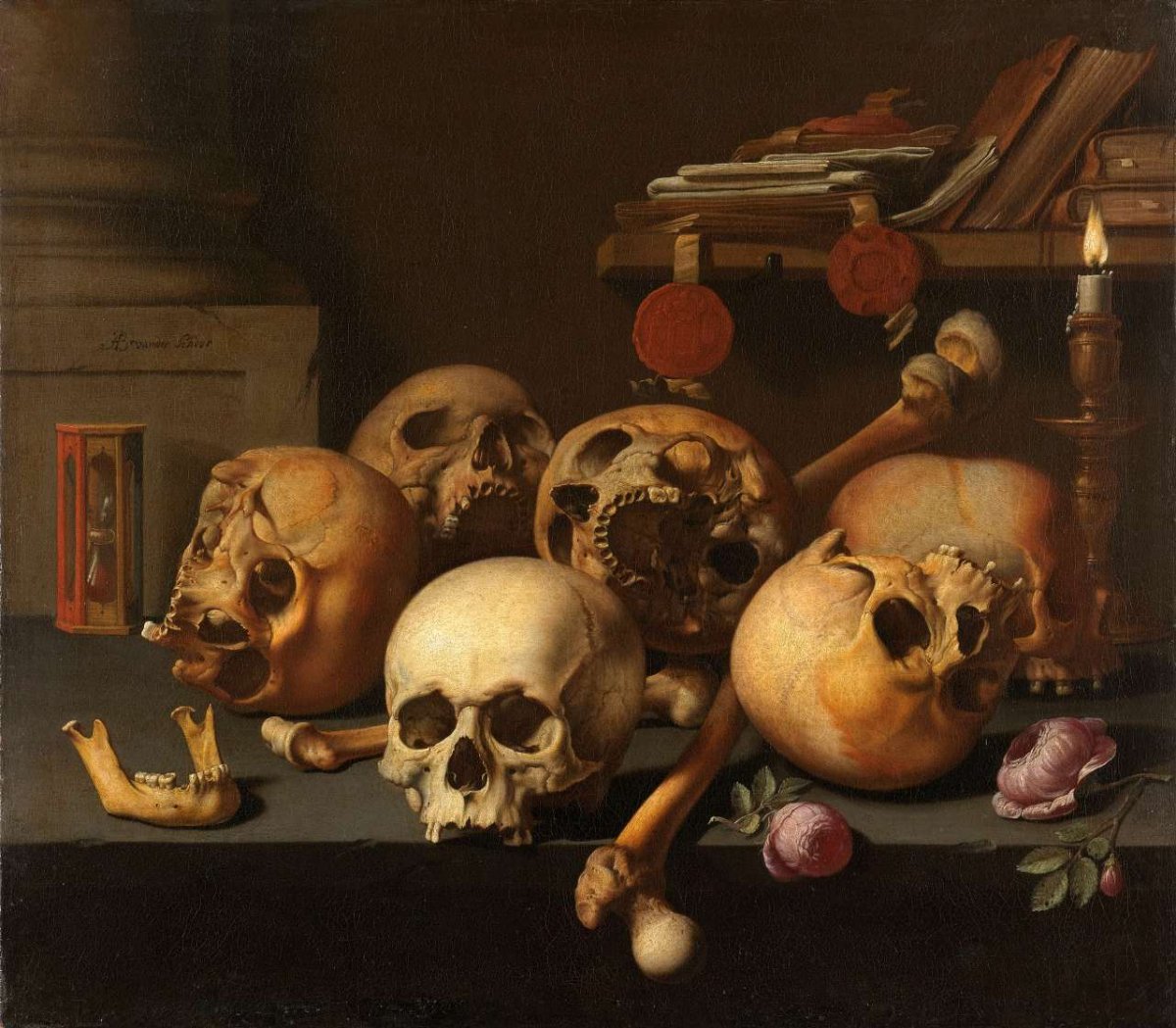 Vanitas Still Life, Aelbert Jansz van der Schoor, c. 1660 - c. 1665