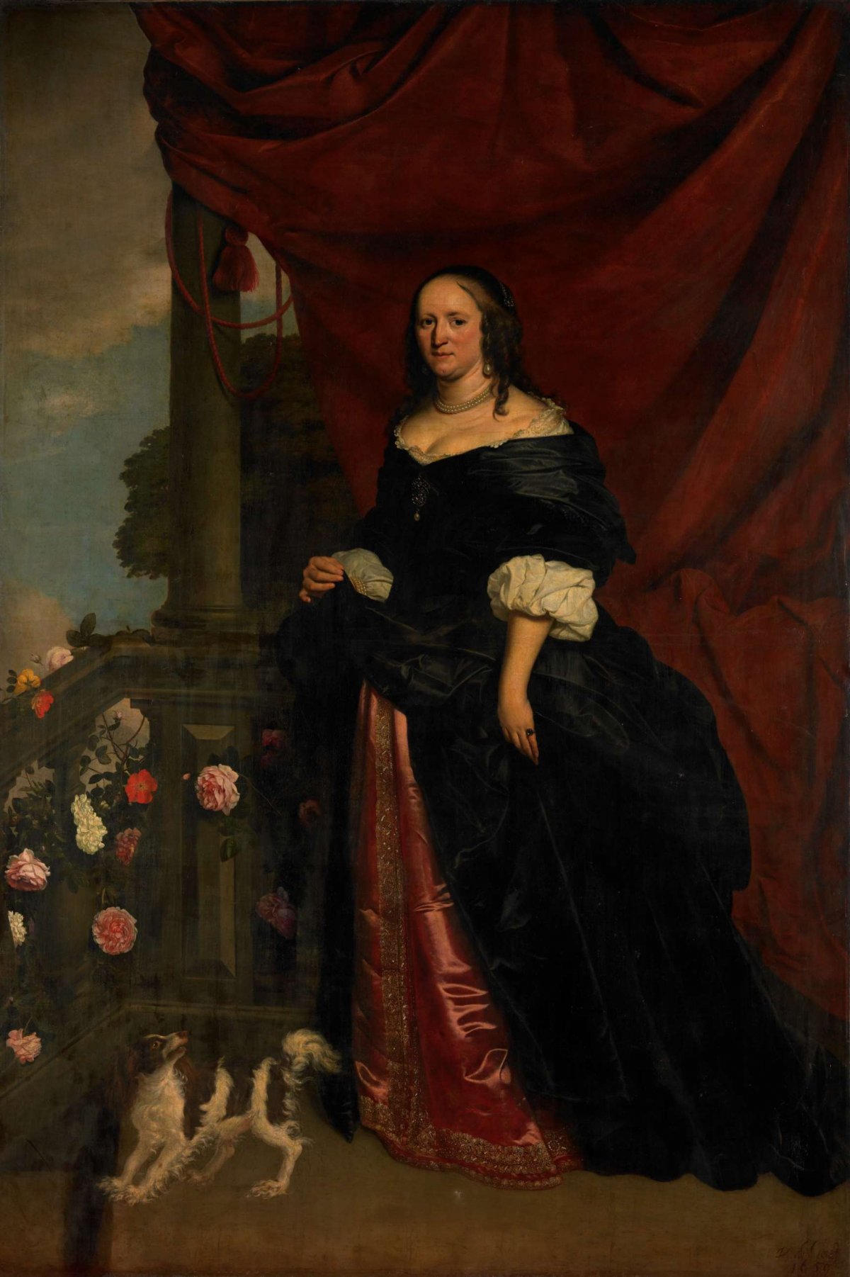 Portrait of a Woman, probably Sophia Anna van Pipenpoy (c. 1618-70), Countess of Schellart, Wybrand de Geest, 1659