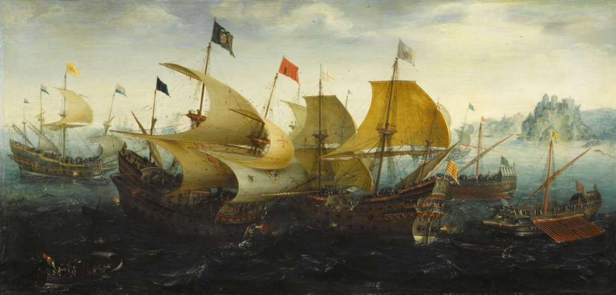 The Battle of Cadiz, Aert Anthonisz, 1608