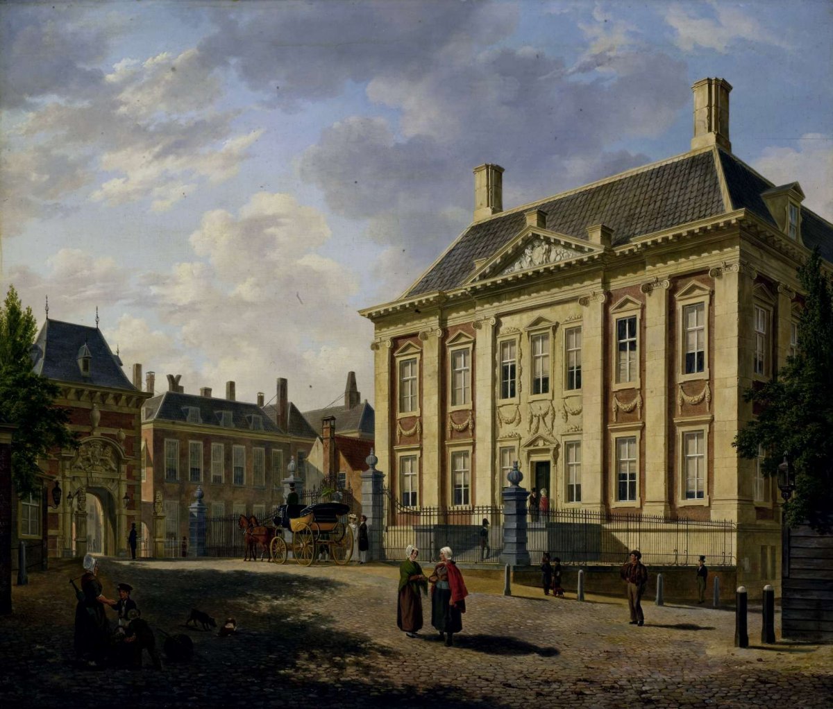 The Mauritshuis in The Hague, Bartholomeus Johannes van Hove, 1825