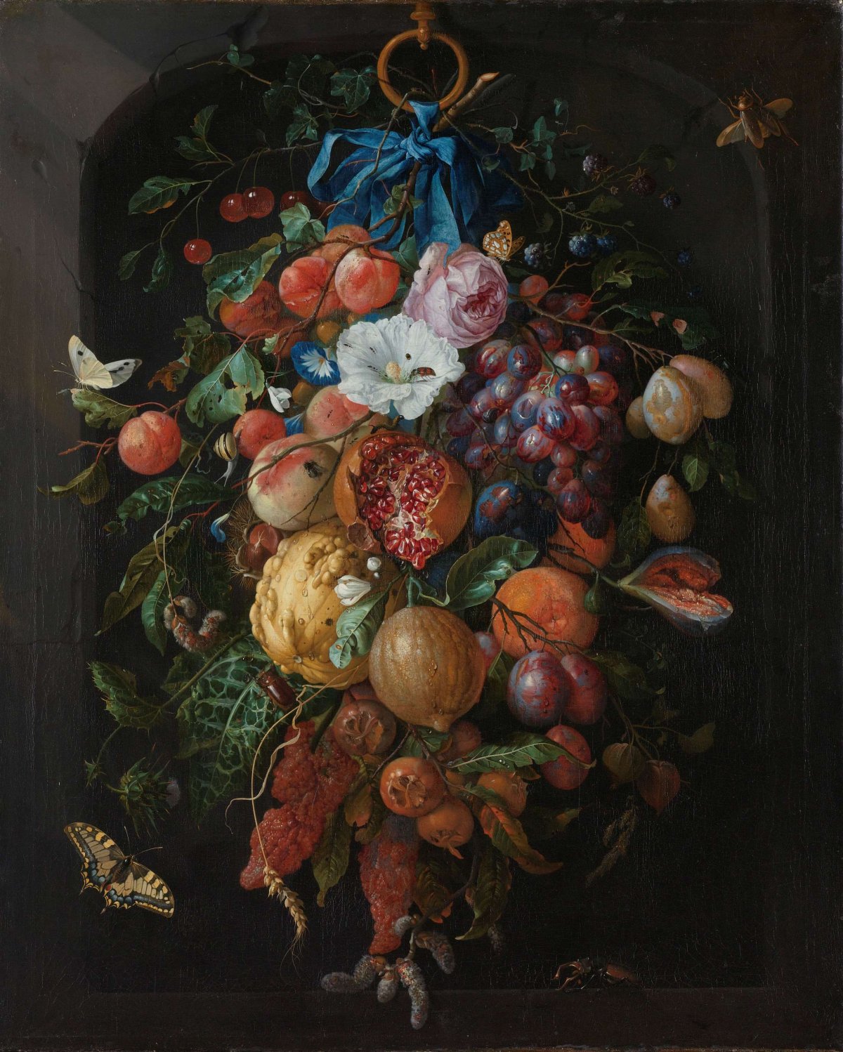 Festoon of Fruit and Flowers, Jan Davidsz. de Heem, 1660 - 1670