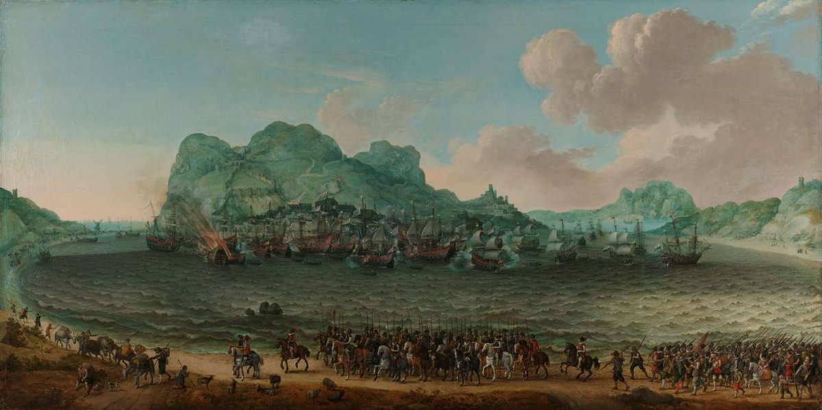 Victory over the Spanish near Gibraltar by a Fleet Commanded by Admiral Jacob van Heemskerck, 25 April 1607, Adam Willaerts, 1617